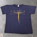 2000s Jesus “Because of Him” Christian Cross Tee | XL