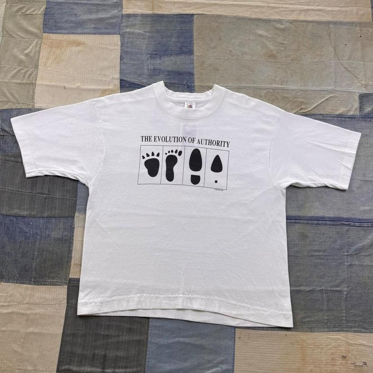 1991 Evolution of Authority Footprint Graphic Tee | Large