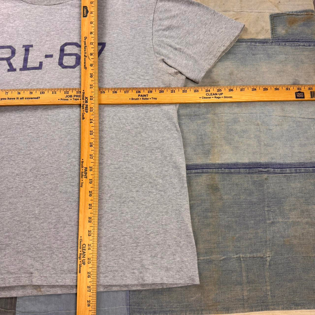 1990s Classic Ralph Lauren grey RL-67 tee | medium