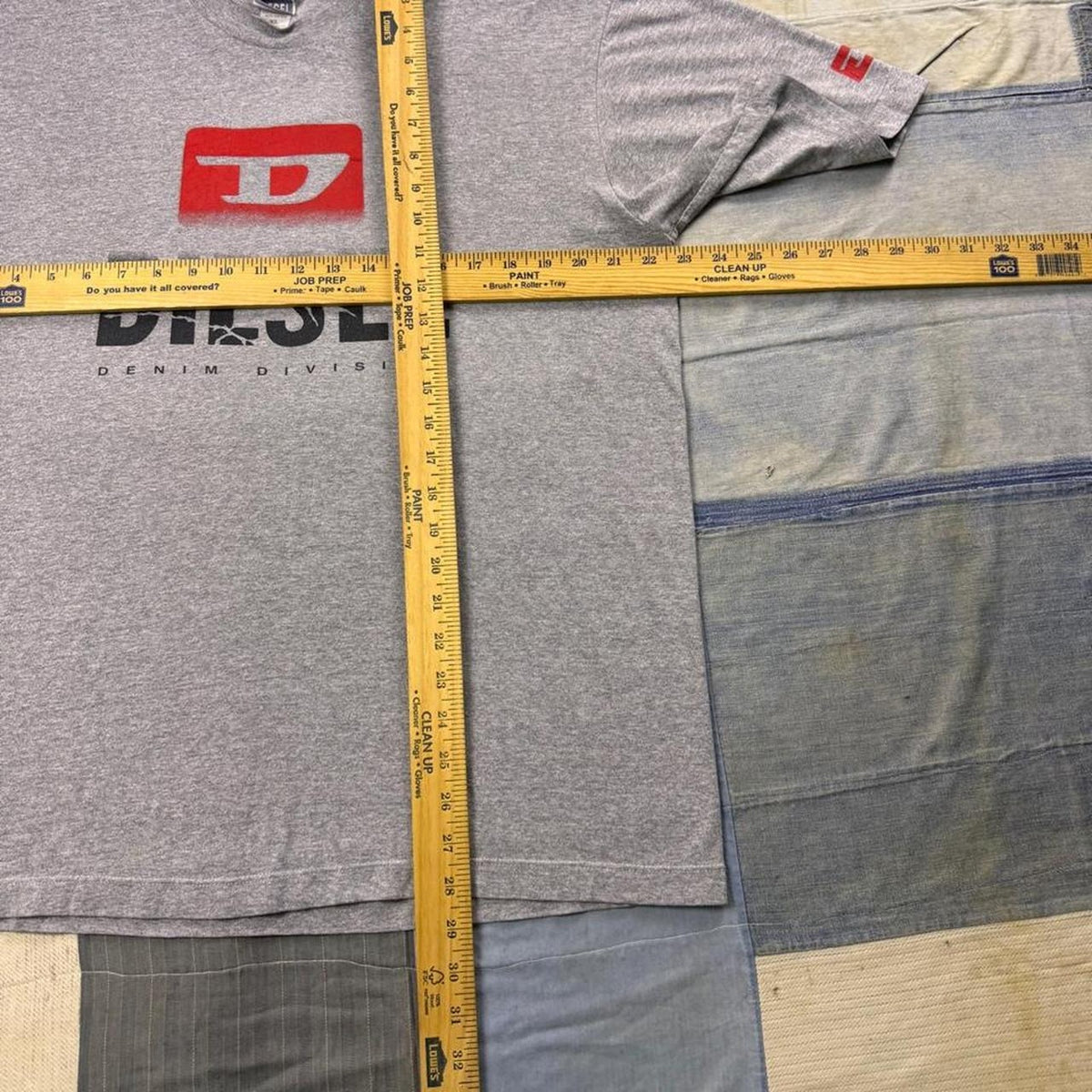 2000s Diesel Denim Division Double-Sided Logo Tee | XL