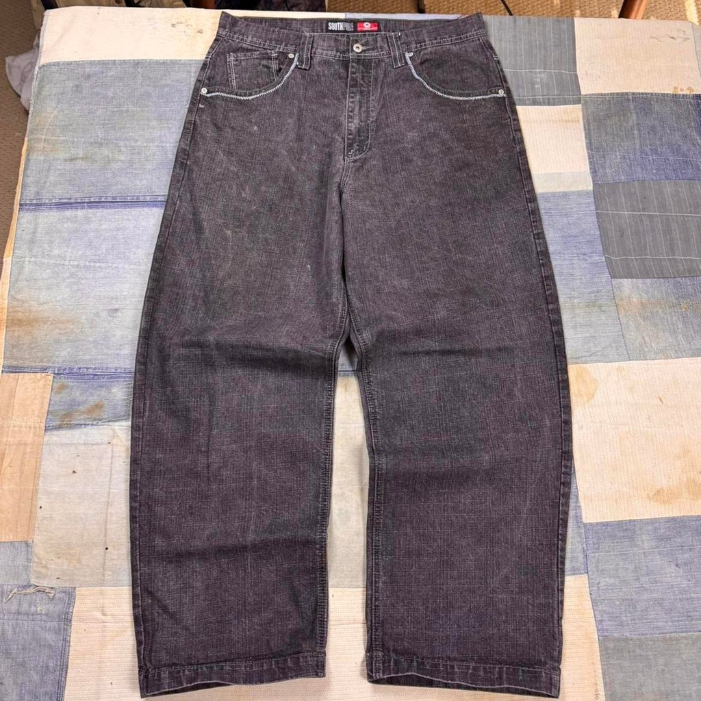 2000s southpole baggy black jeans | 38x30