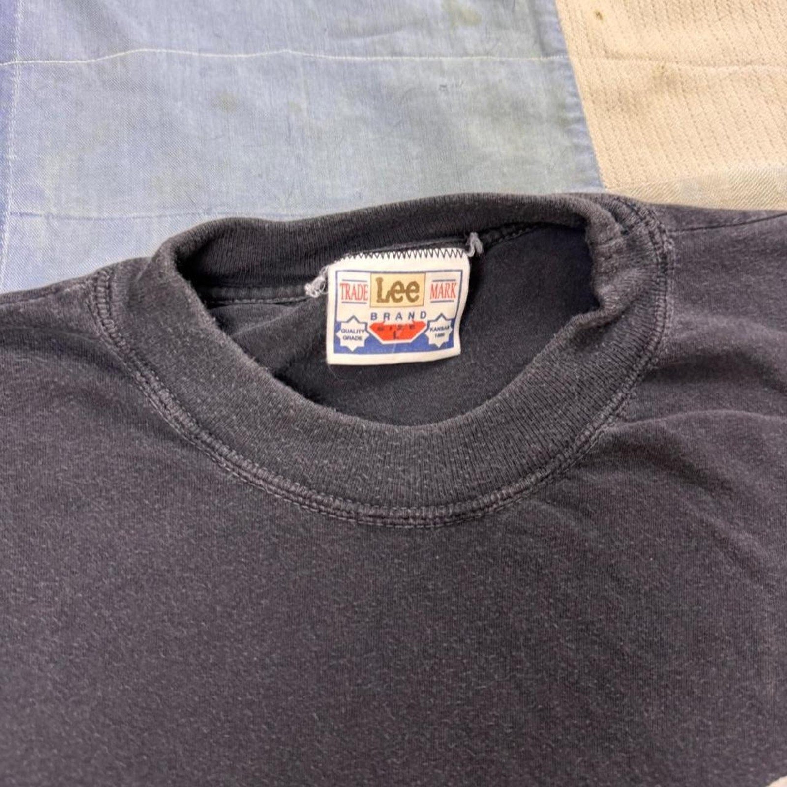 1990s Lee Founded Kansas 1889 Logo Graphic Tee | Large