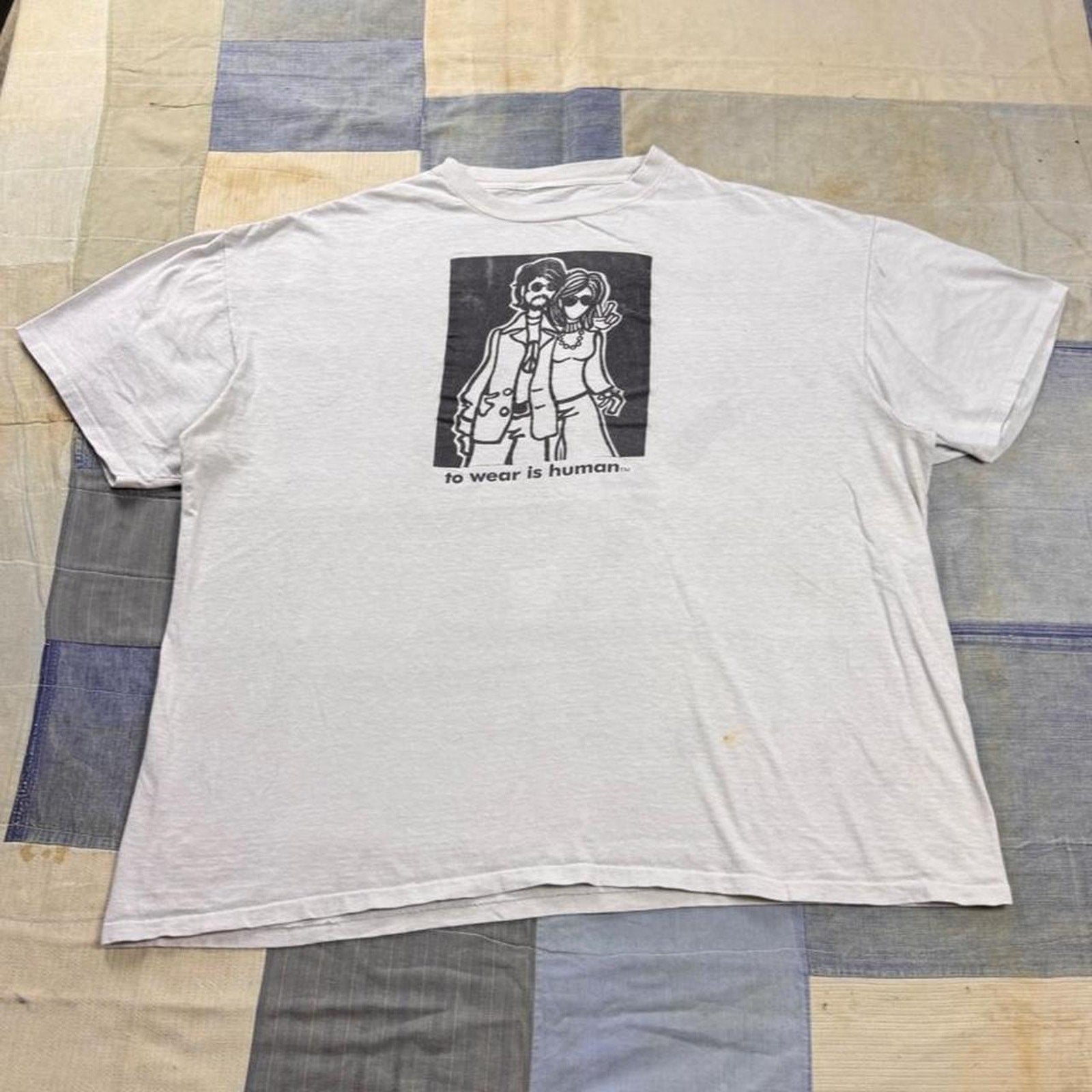1990s Simply Solomon Art “To Wear Is Human” tee | XXL