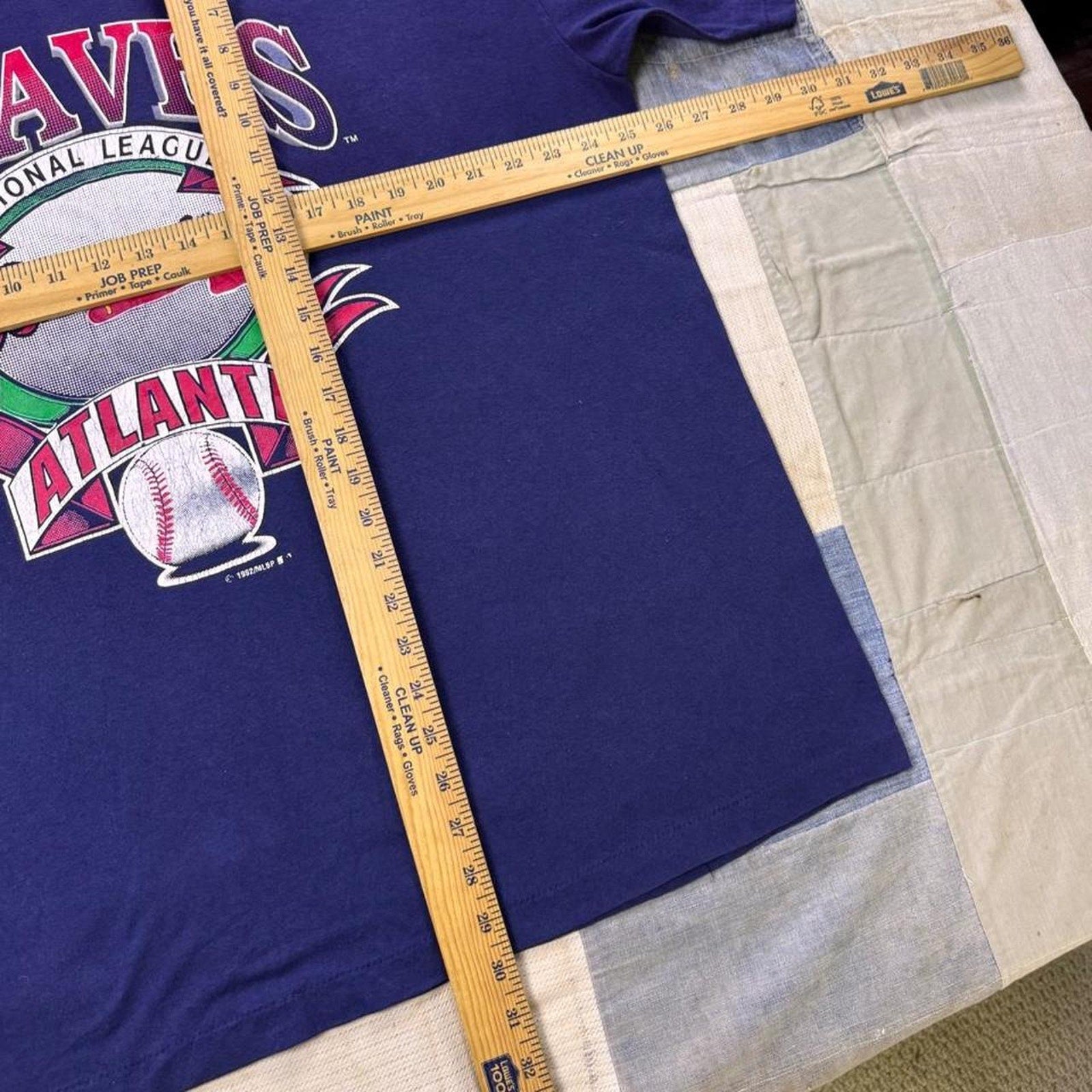 1992 Atlanta Braves National League Baseball Graphic T Shirt | XXL