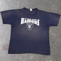 1996 Oakland Raiders Nutmeg Mills Logo Tee | Large