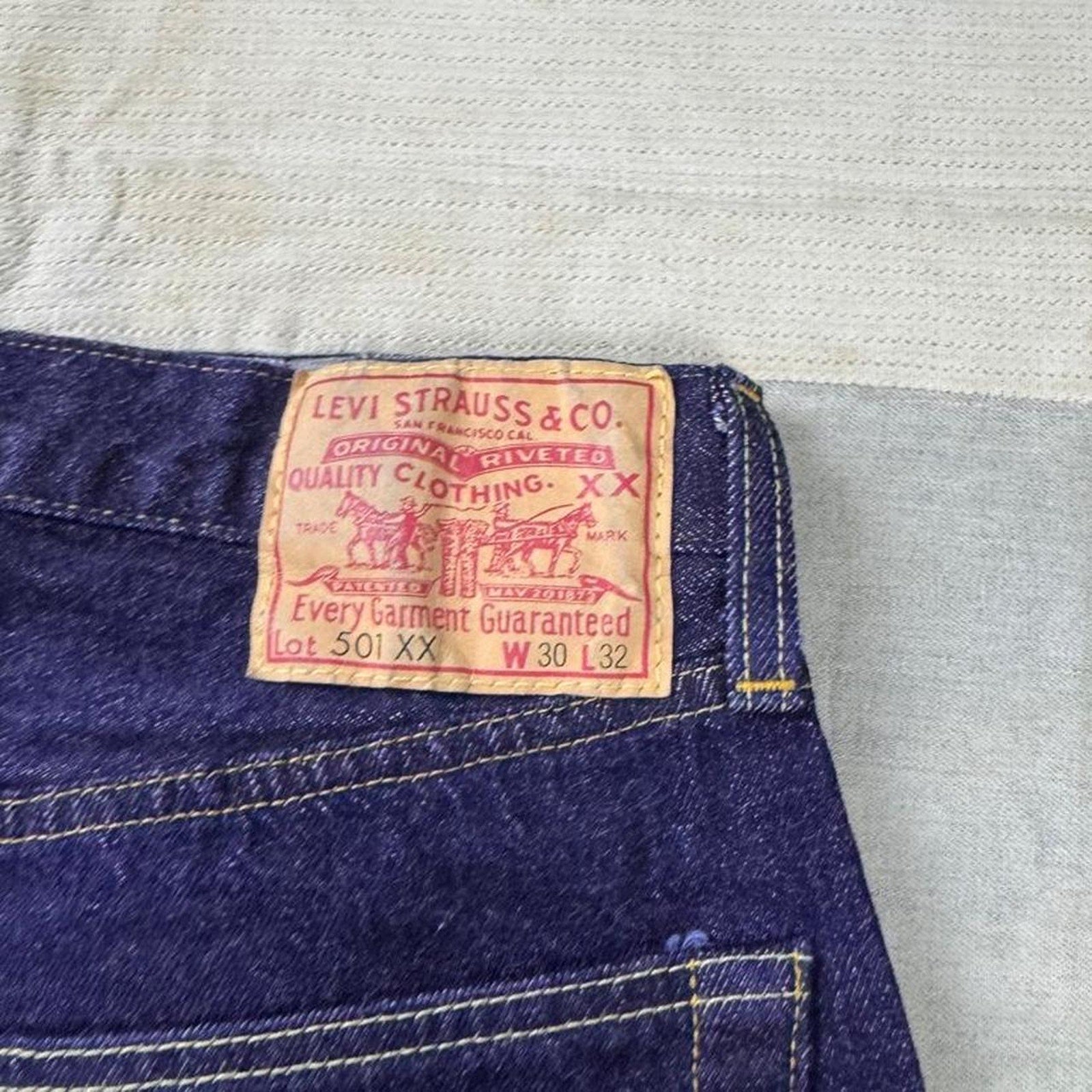 1990s Levi’s LVC 1950s 501XX Selvedge Denim Jeans Hidden Rivets | 28x29