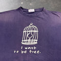 1990s I Want to Be Free Birdcage Graphic Tee | XL
