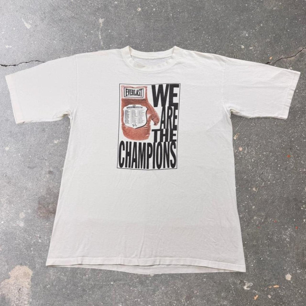 1990s Everlast “We Are The Champions” Boxing Tee | Large