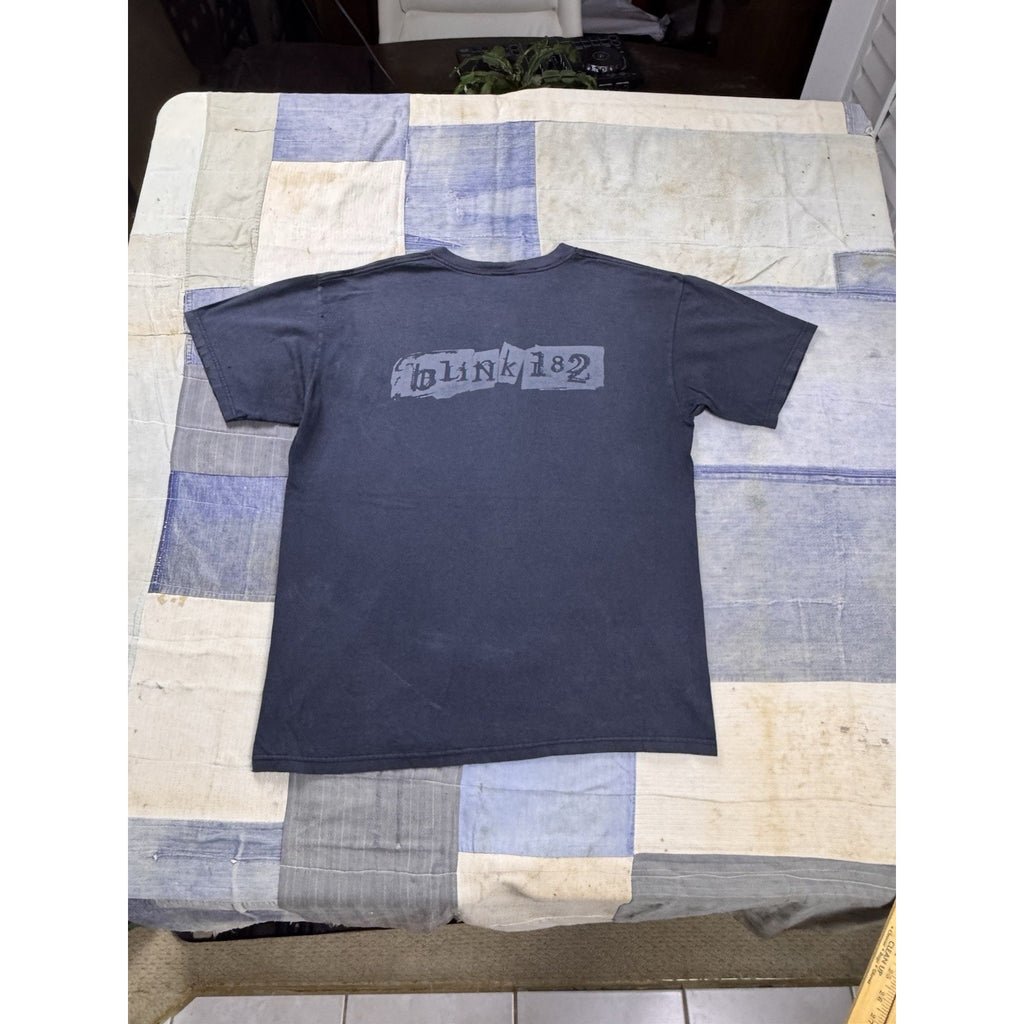 Blink-182 Band Photo Double Sided T Shirt Anvil Pop Punk Rock Tee Large
