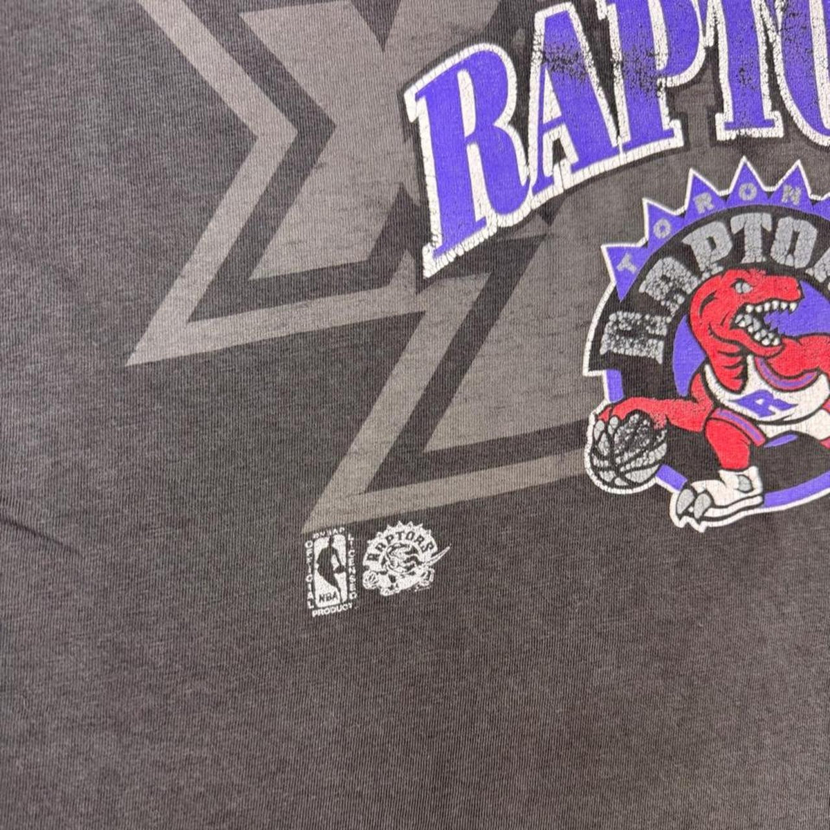 1990s Toronto Raptors NBA Dinosaur Logo Graphic Tee | Extra Large
