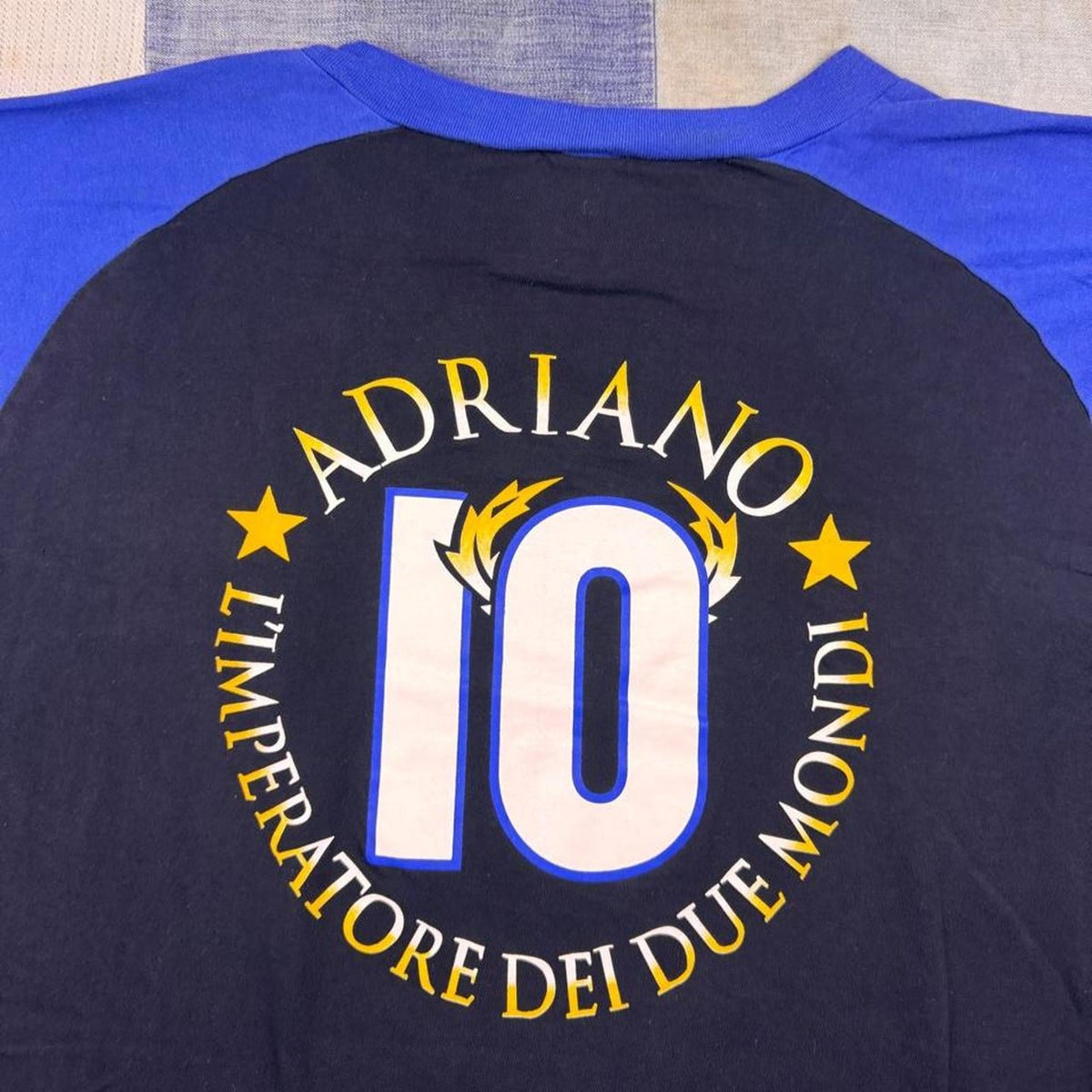 2000s Adriano Inter Milan L'Imperatore Soccer Tee | Large