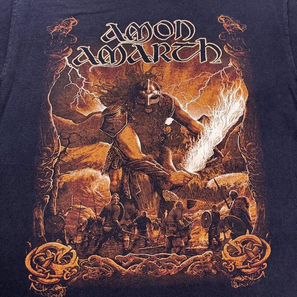 2000s Amon Amarth “Fate of Norns” era band tee | small