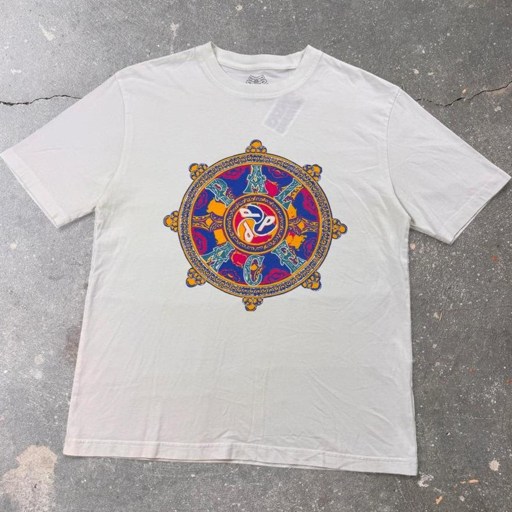 2010s Palace Skateboards Buddhist Dharma Wheel Graphic Tee | Large