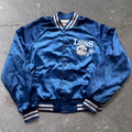1980s Detroit Lions Chalk Line Satin NFL Bomber Jacket Made in USA | Large