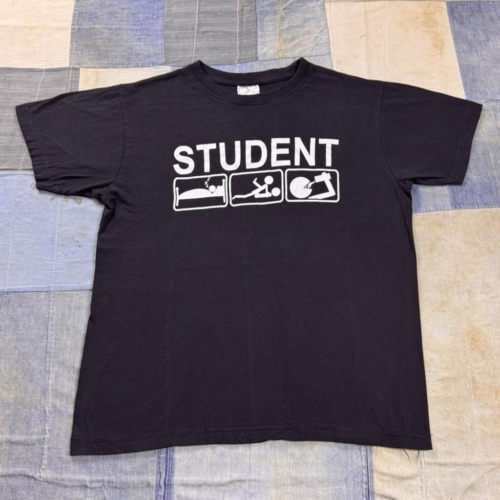 2000s Student Life Humor Graphic Tee | Medium