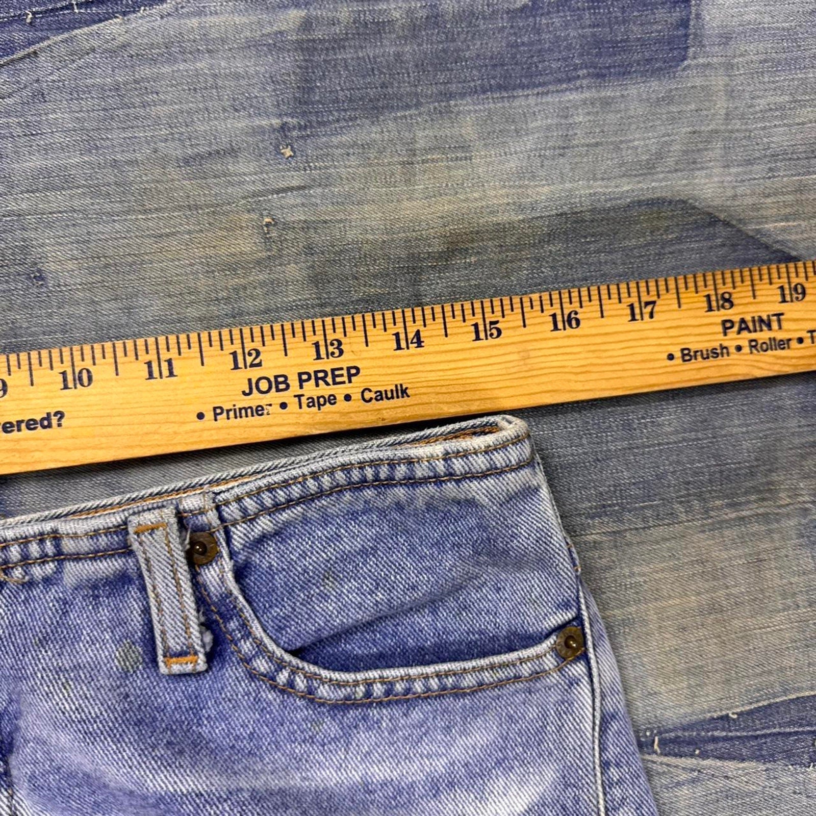 2000s Mudd blue acid wash flare jeans | 30x31