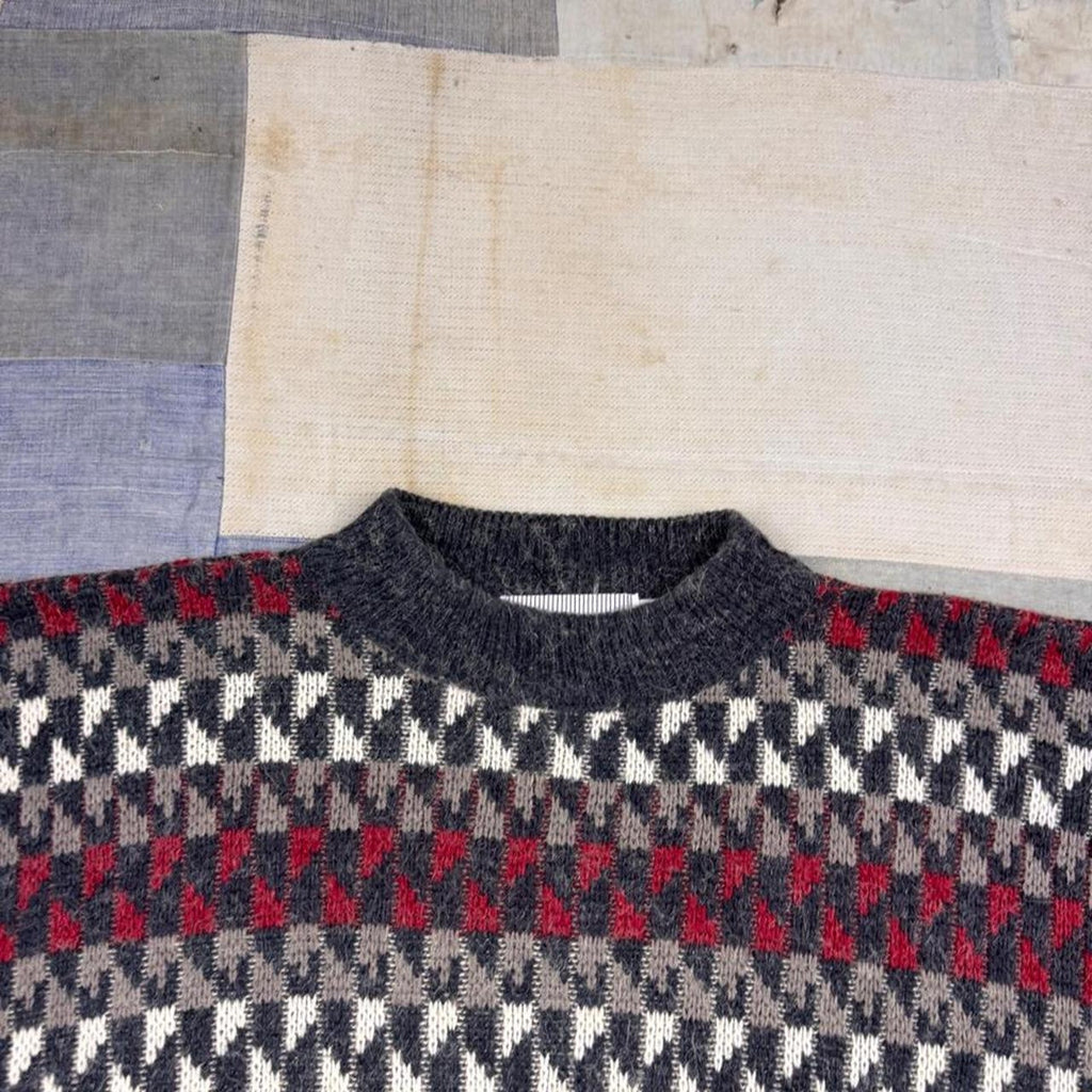 1990s McGregor Geometric Pattern Knit Sweater | Large
