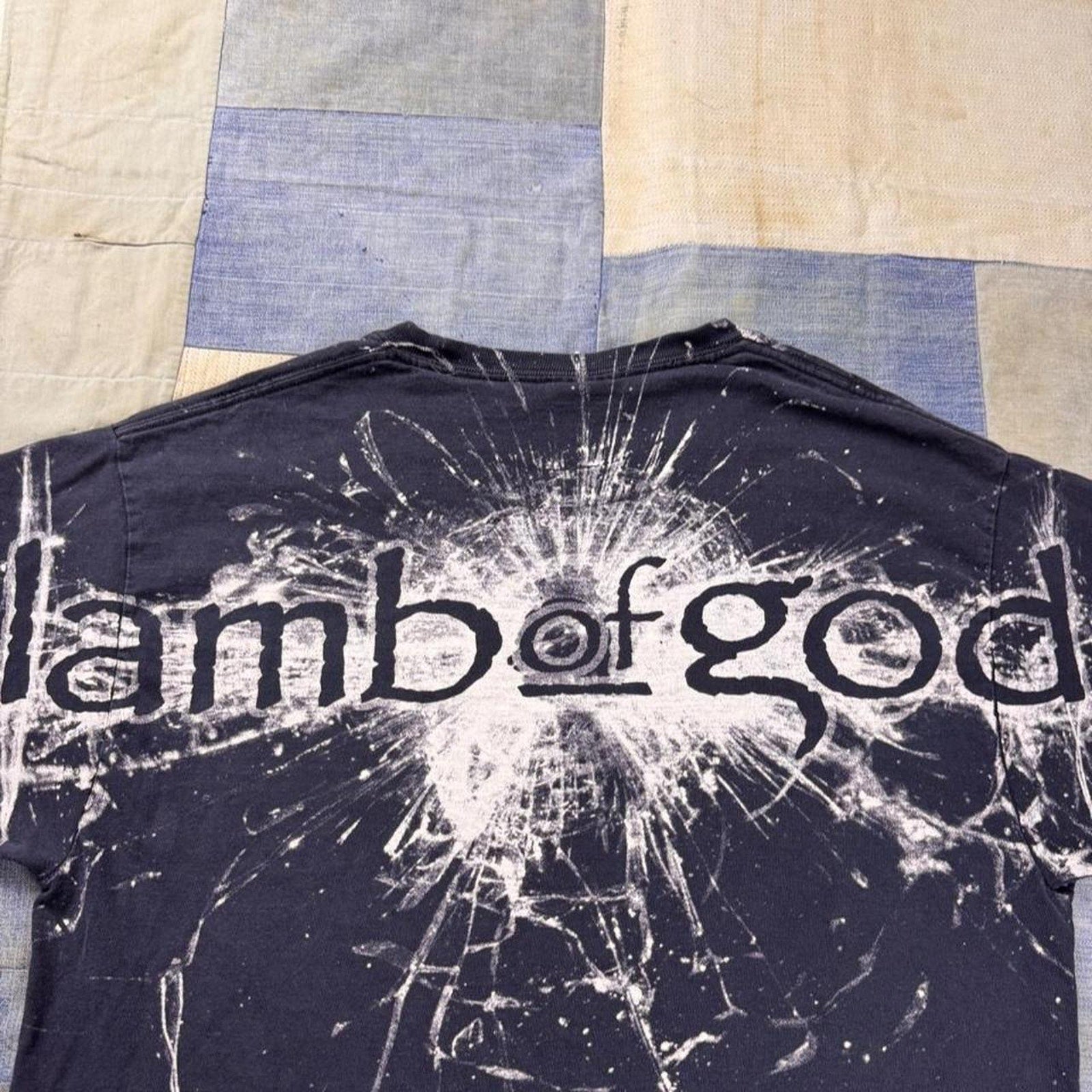2000s Lamb of God Shattered Glass All Over Print Tee | Medium