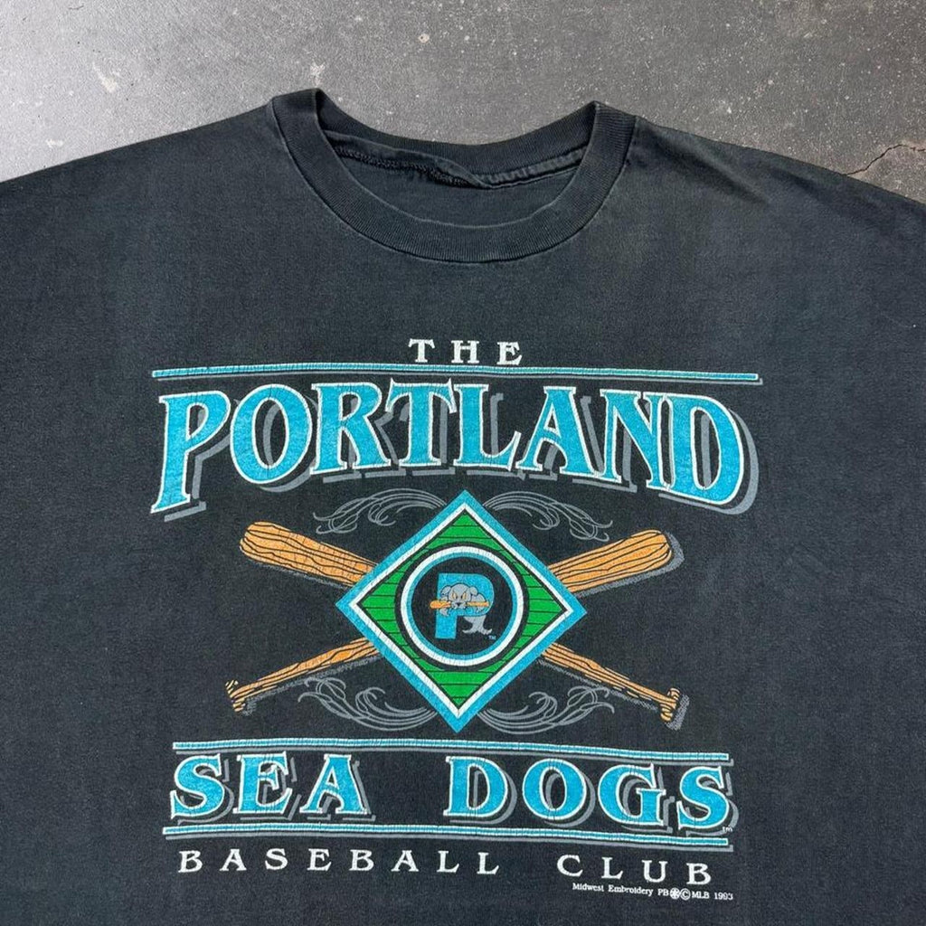 1993 Portland Sea Dogs Baseball Tee | L