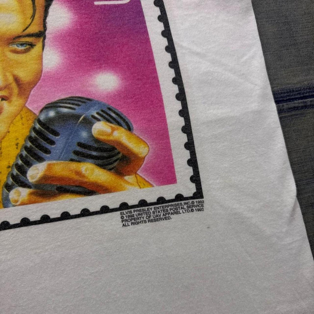1992 Elvis Presley 29 Cent Postage Stamp Graphic Tee | Large
