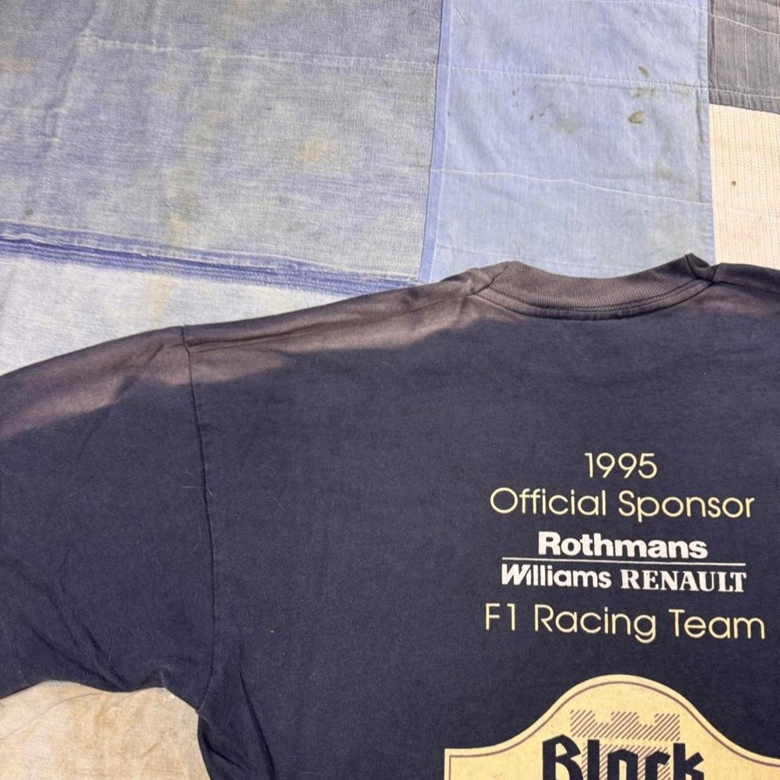 1995 Rothmans Williams Renault F1 Racing Black Tower Tee | XL