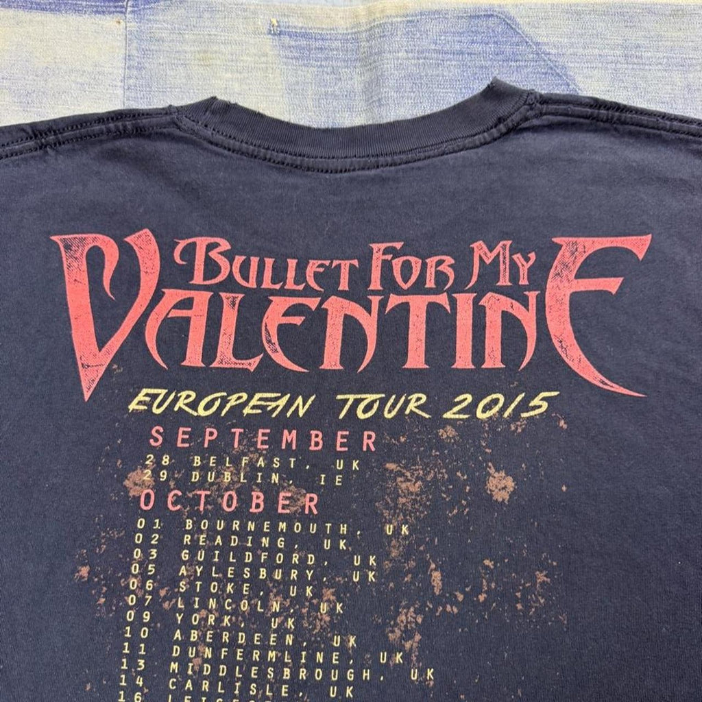 2015 Bullet for My Valentine European Tour Gas Mask Tee | Large