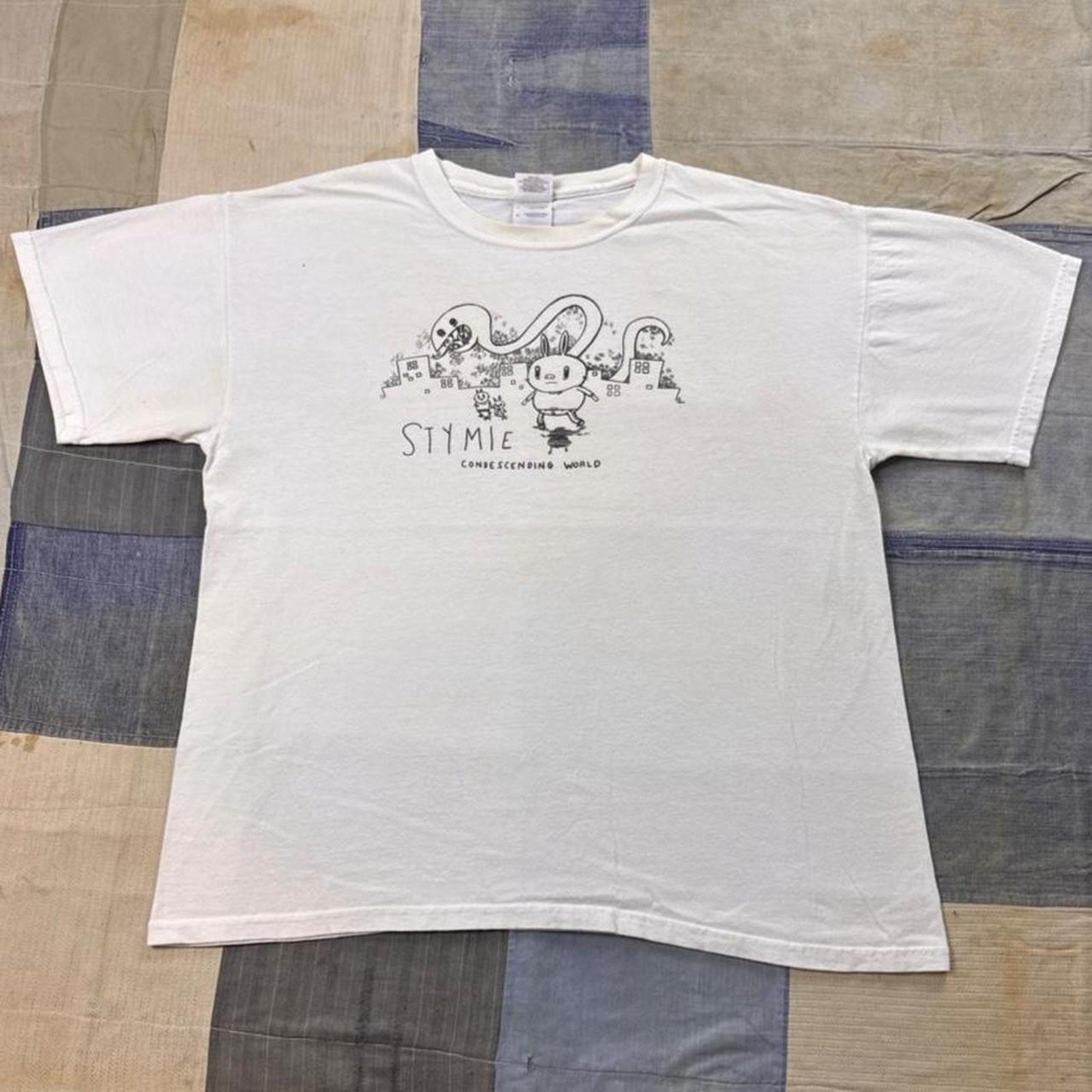 2000s Stymie “Condescending World” Punk Band Tee | Large