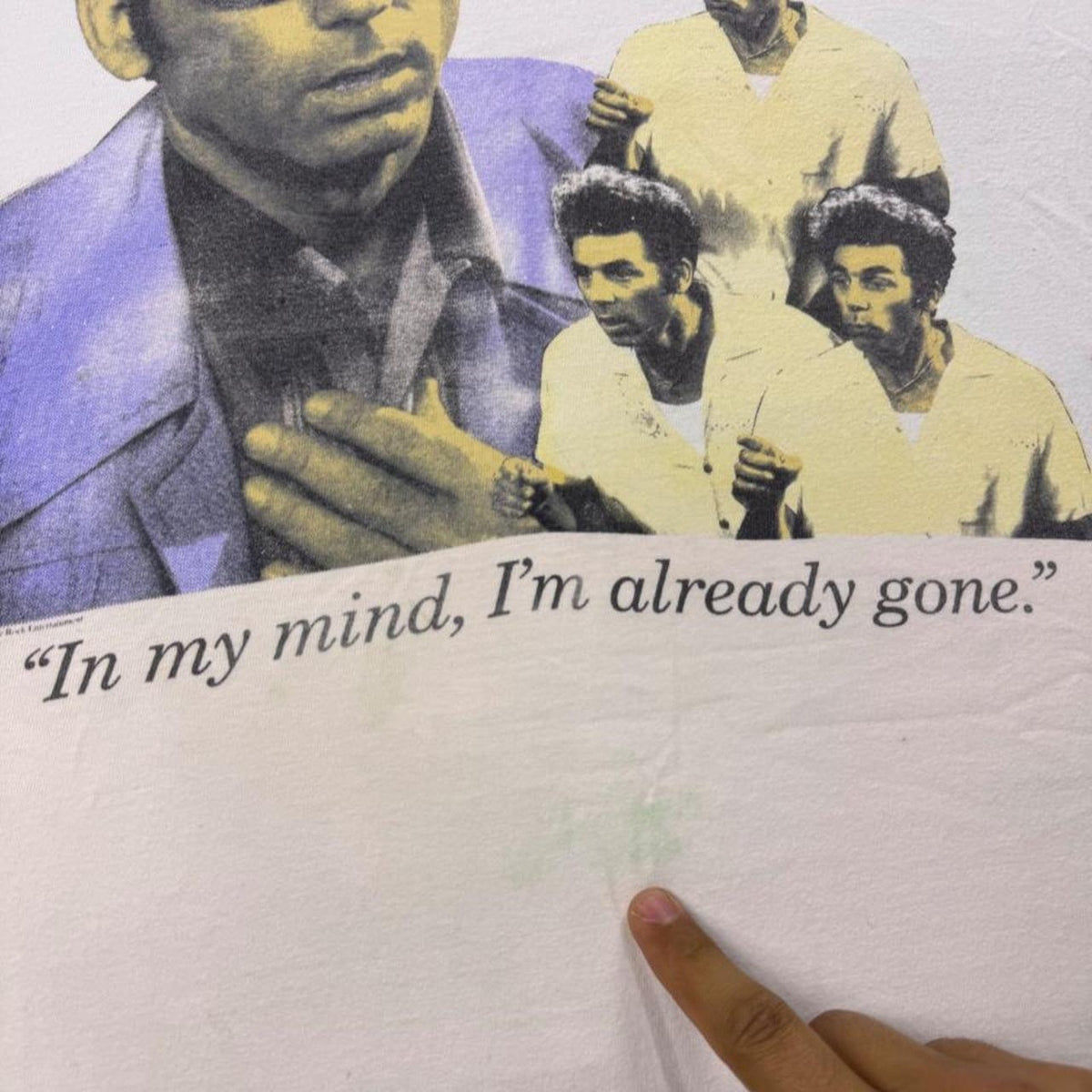 1993 Seinfeld Kramer “In My Mind, I'm Already Gone” Tee | Large