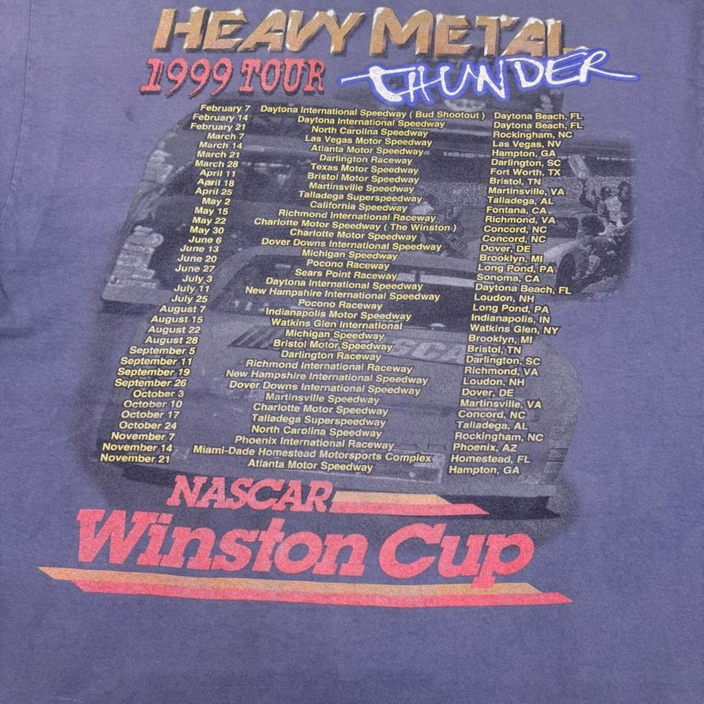 1999 NASCAR Winston Cup Heavy Metal Thunder Tour Racing Tee | X-Large