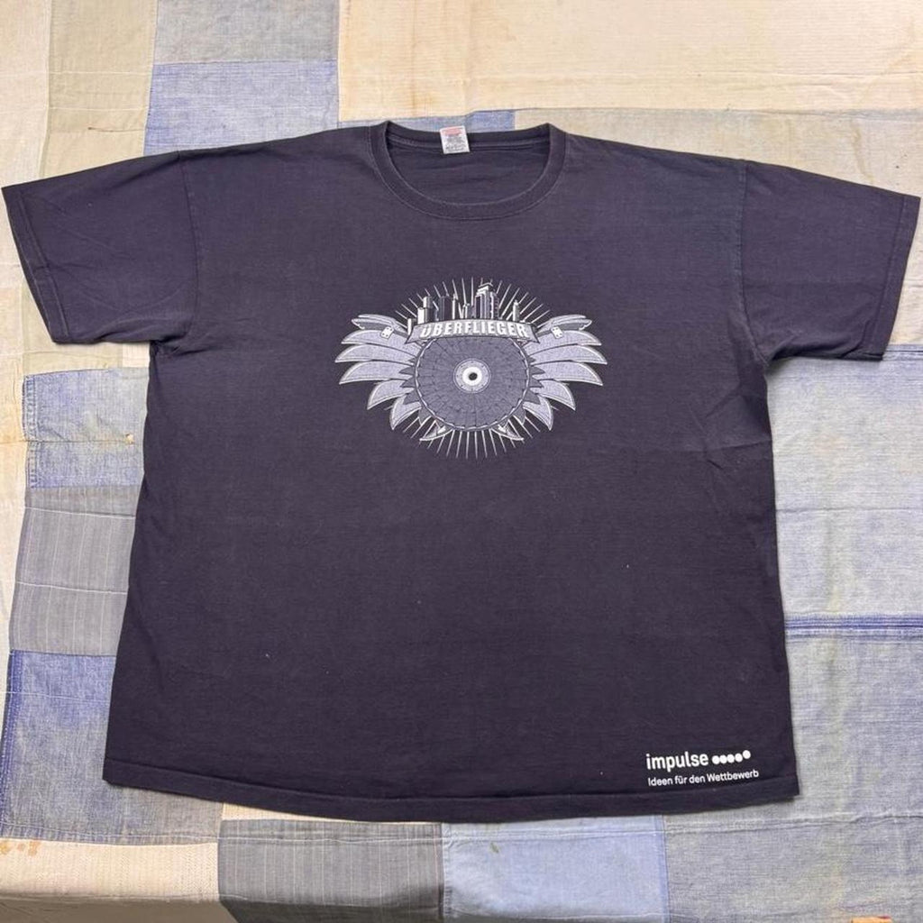 2000s Überflieger German Industrial Graphic Tee | XXL