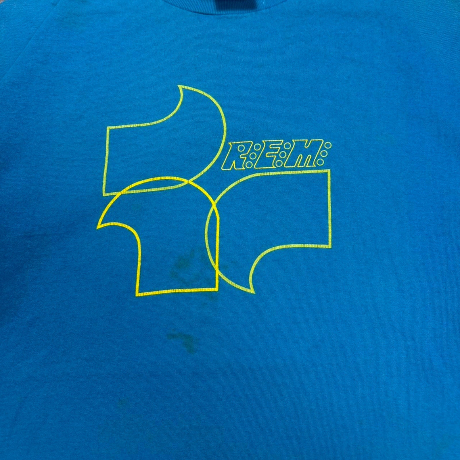 1998 REM blue band tee | XL