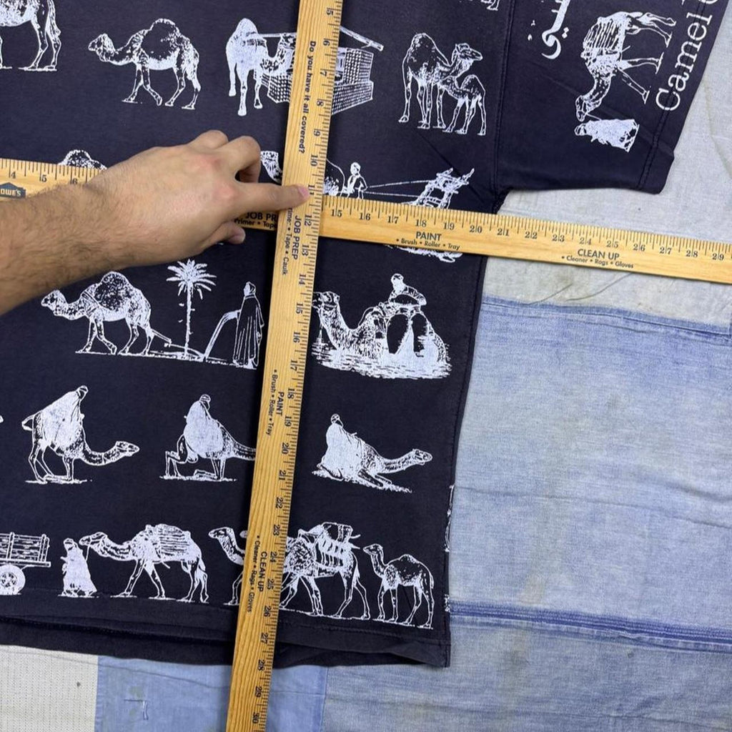 1990s Tunisia Camel All Over Print Tee | L