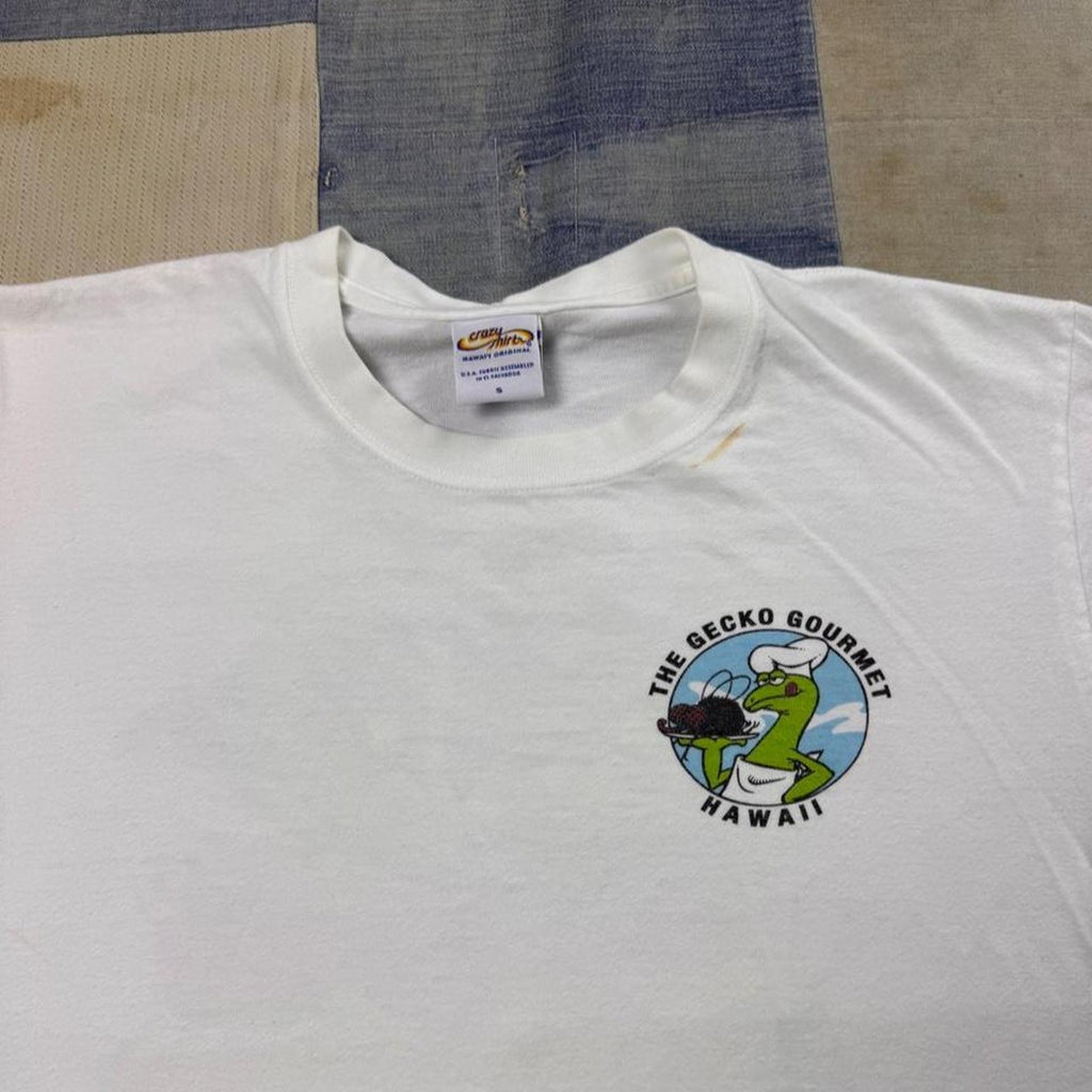 2000s Crazy Shirts Hawaii Stir Fried Gecko Gourmet Tee | Small
