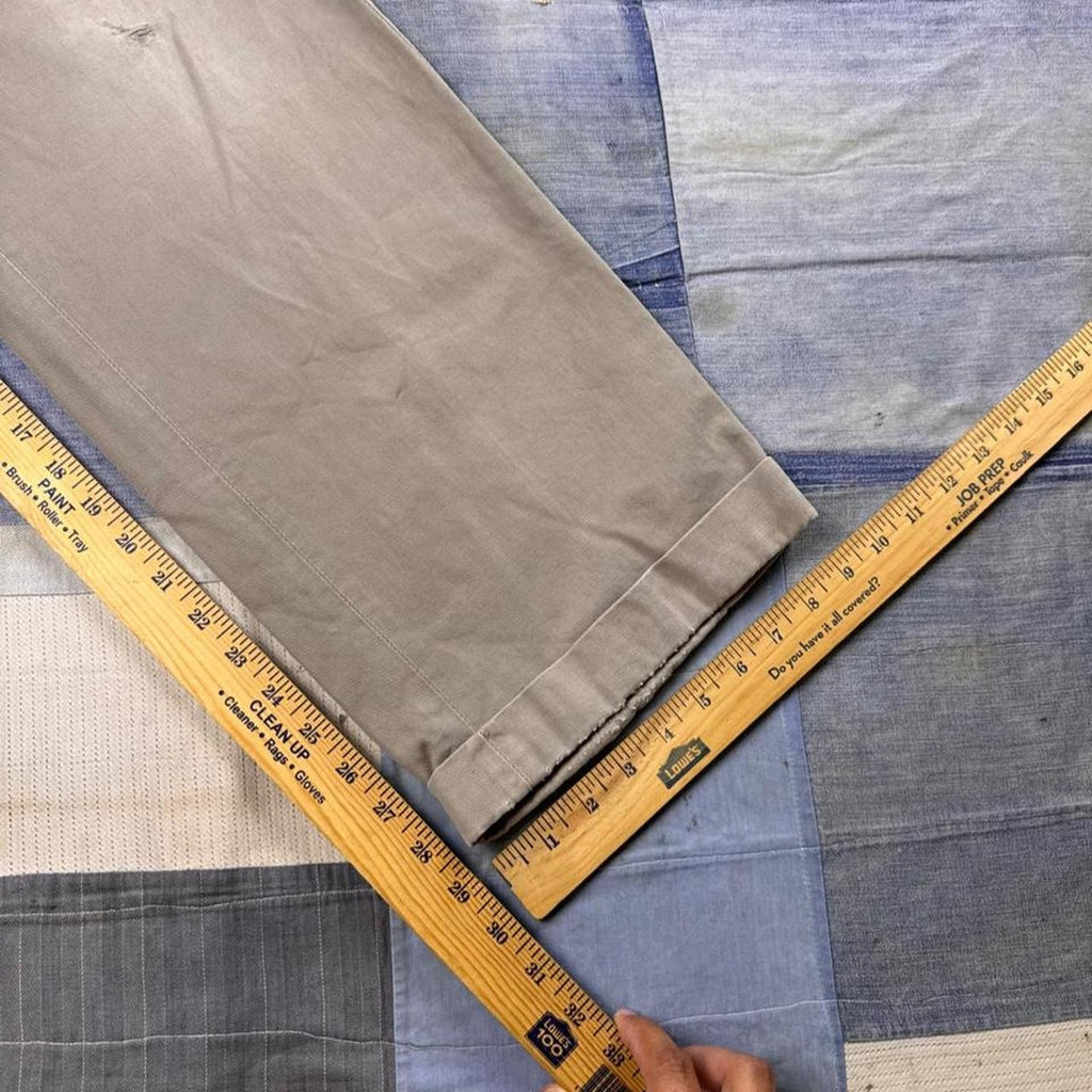 1960s Big Smith Distressed Khaki Work Pants | 28x29