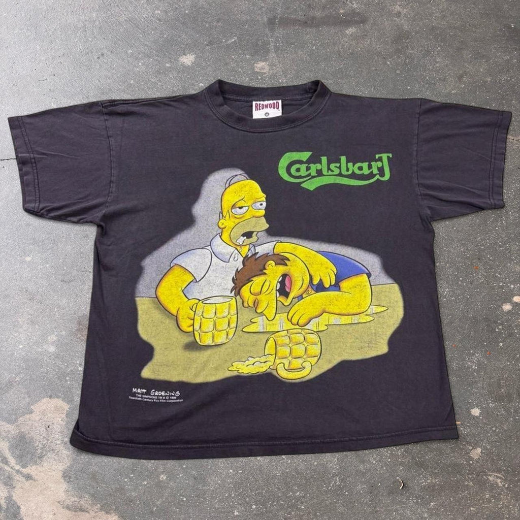 1998 The Simpsons x Carlsberg beer promo tee | Medium