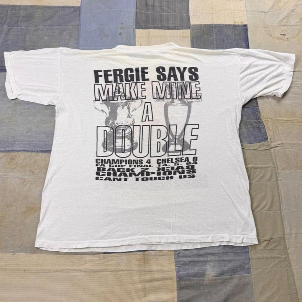 1994 Manchester United Double Winners Tee | XL