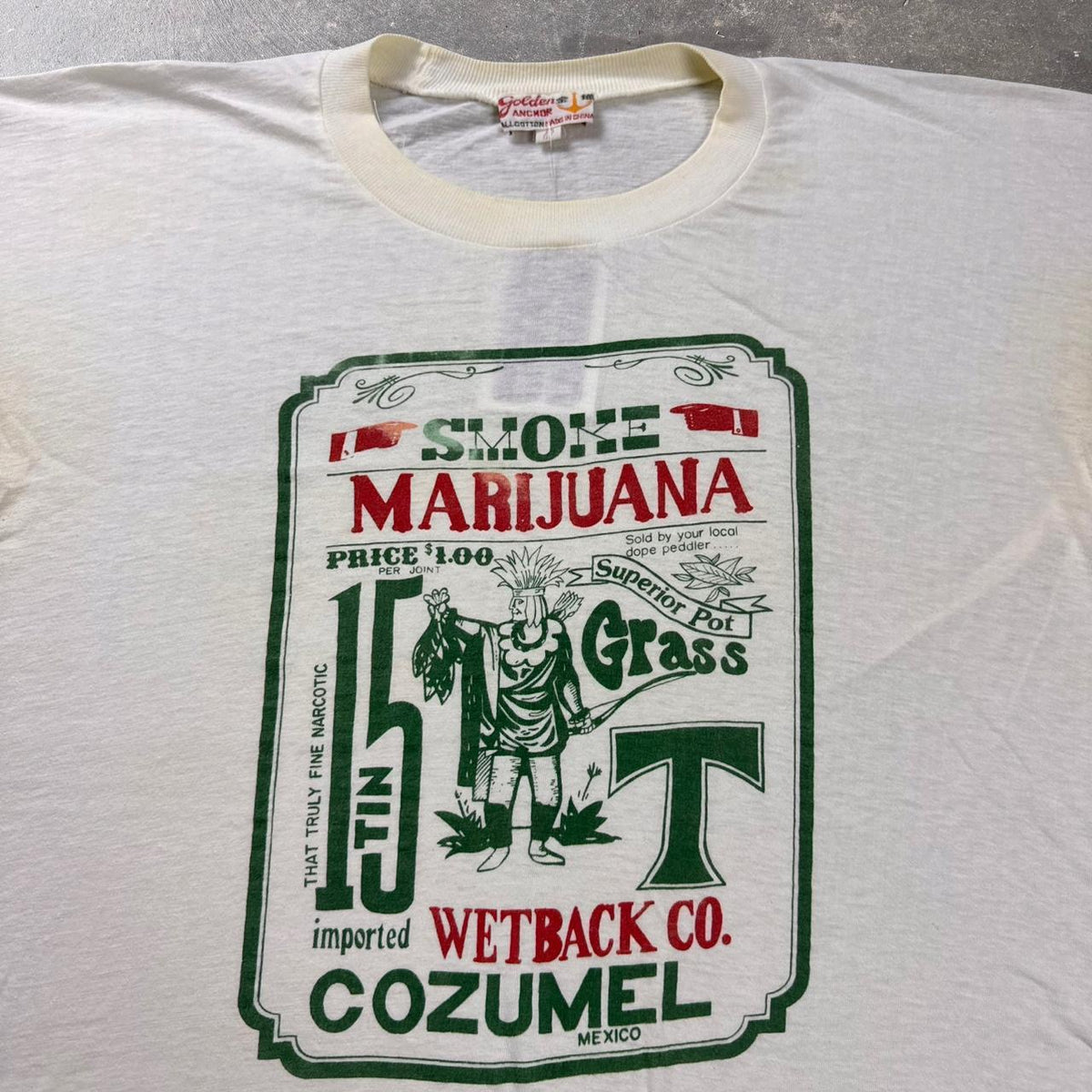 1990s Smoke Marijuana 90s Graphic Tee | Large
