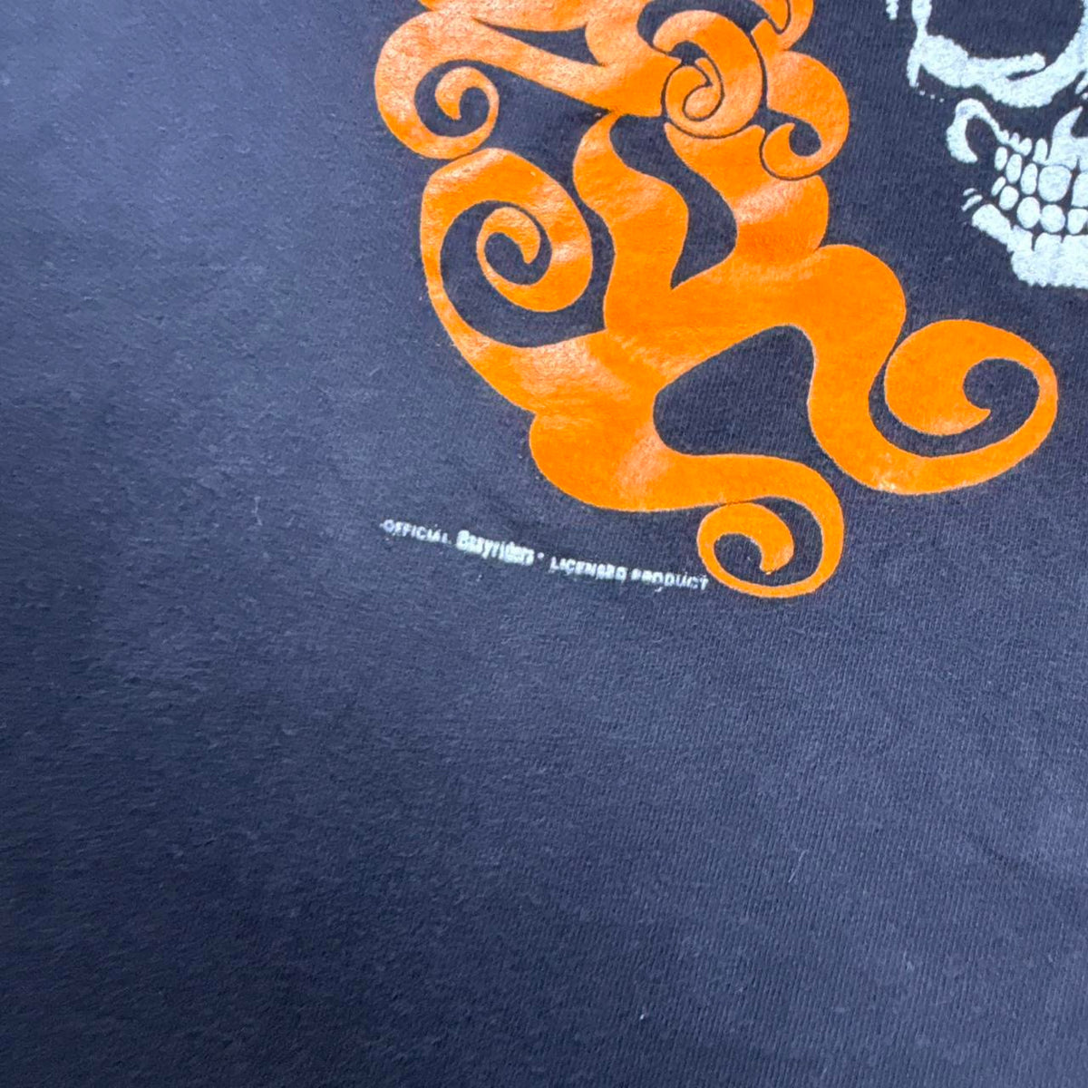 1990s Easyriders Columbus Ohio Skull Graphic Biker Tee | XL