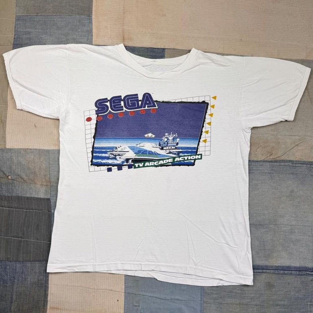 1980s SEGA Enterprise TV Arcade Action Video Game Graphic Tee | Medium