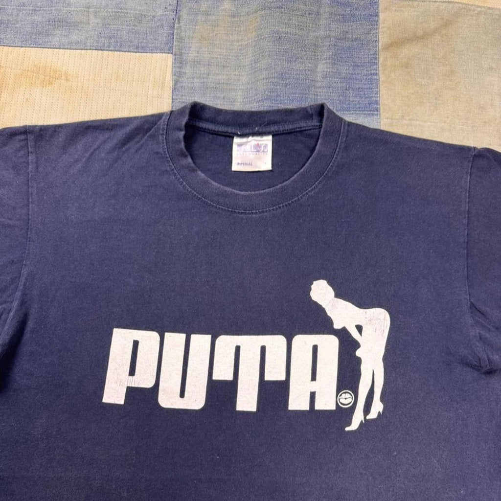 1990s Puta Parody Logo Graphic Tee | Small