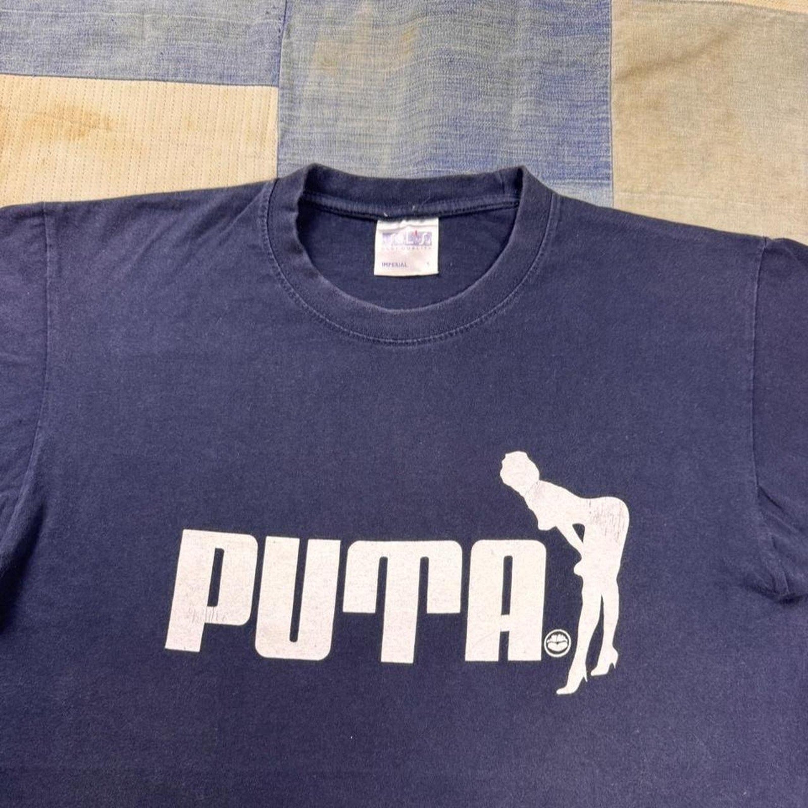1990s Puta Parody Logo Graphic Tee | Small