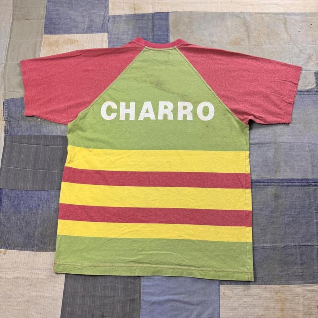 1990s Charro Native American Color Block Raglan Tee | XL