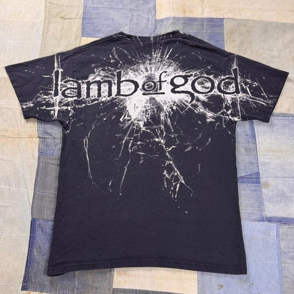 2000s Lamb of God Shattered Glass All Over Print Tee | Medium