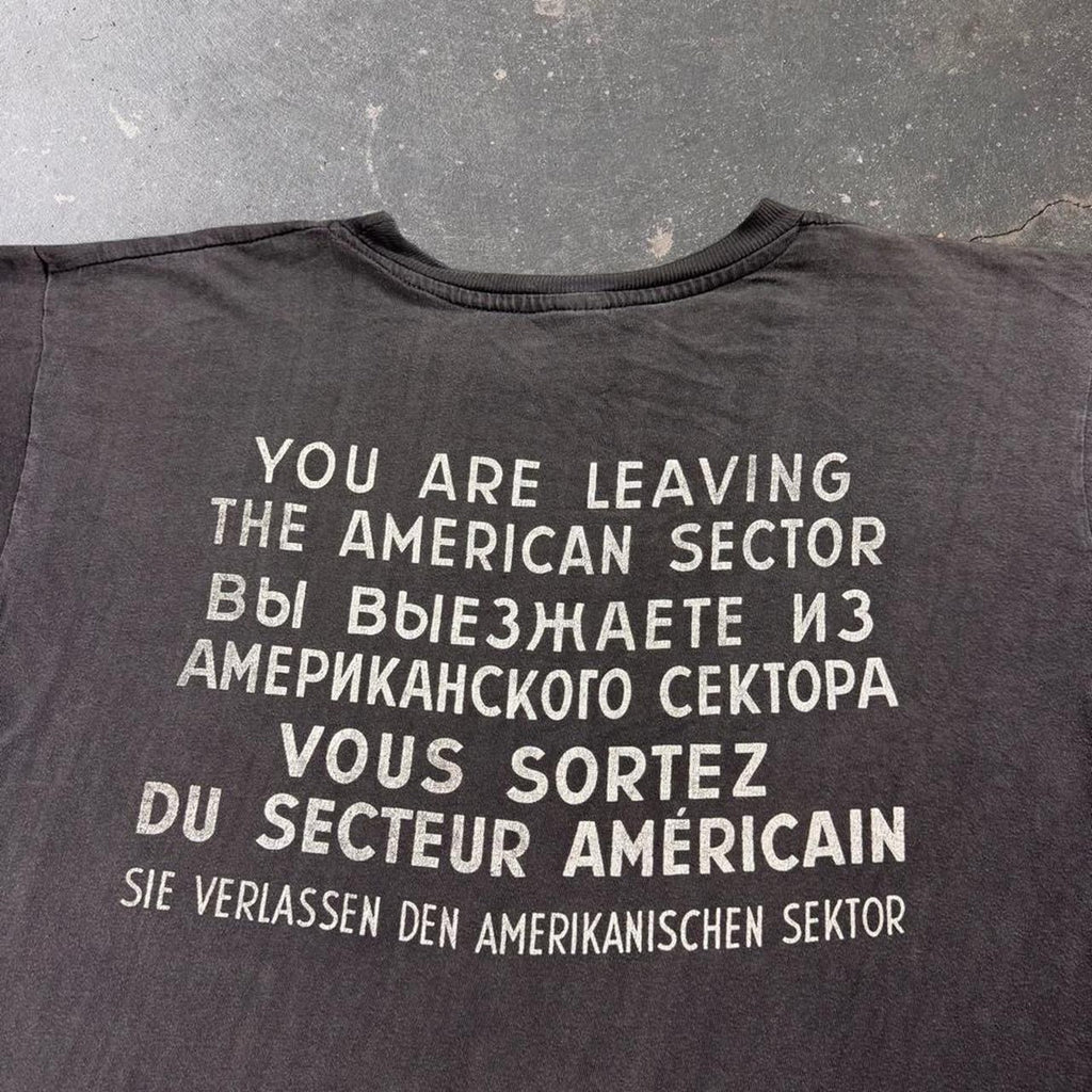 1980s Checkpoint Charlie “You Are Leaving the American Sector” Tee | XL