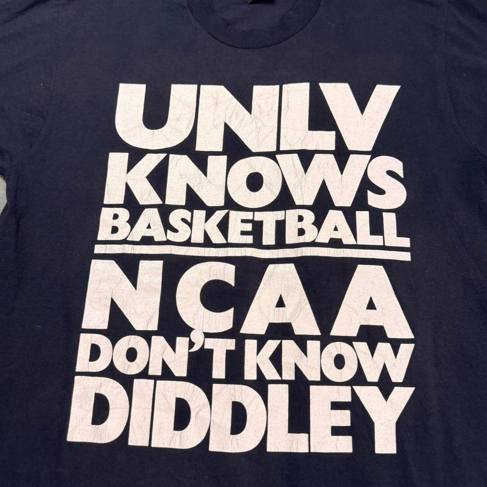 1990s Univeristy of Nevada Los Vegas Knows Basketball Tee | Large