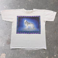 1990s Earthwatch Howling Wolf Nature Graphic Tee | XL