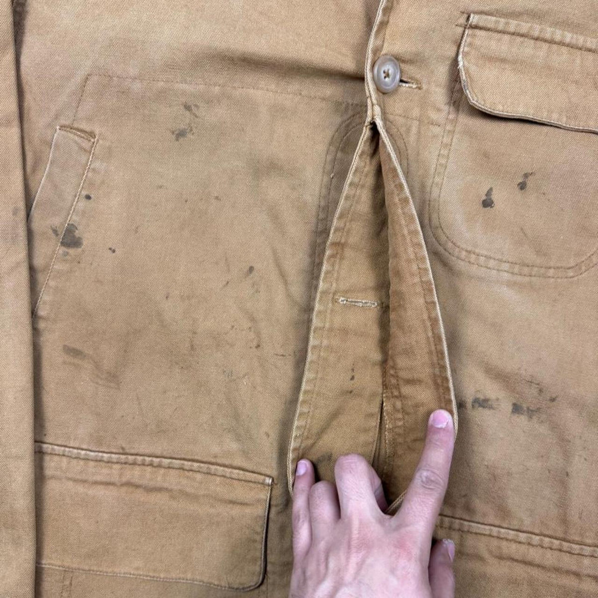 1990s Polo Ralph Lauren Canvas Chore Jacket | XL