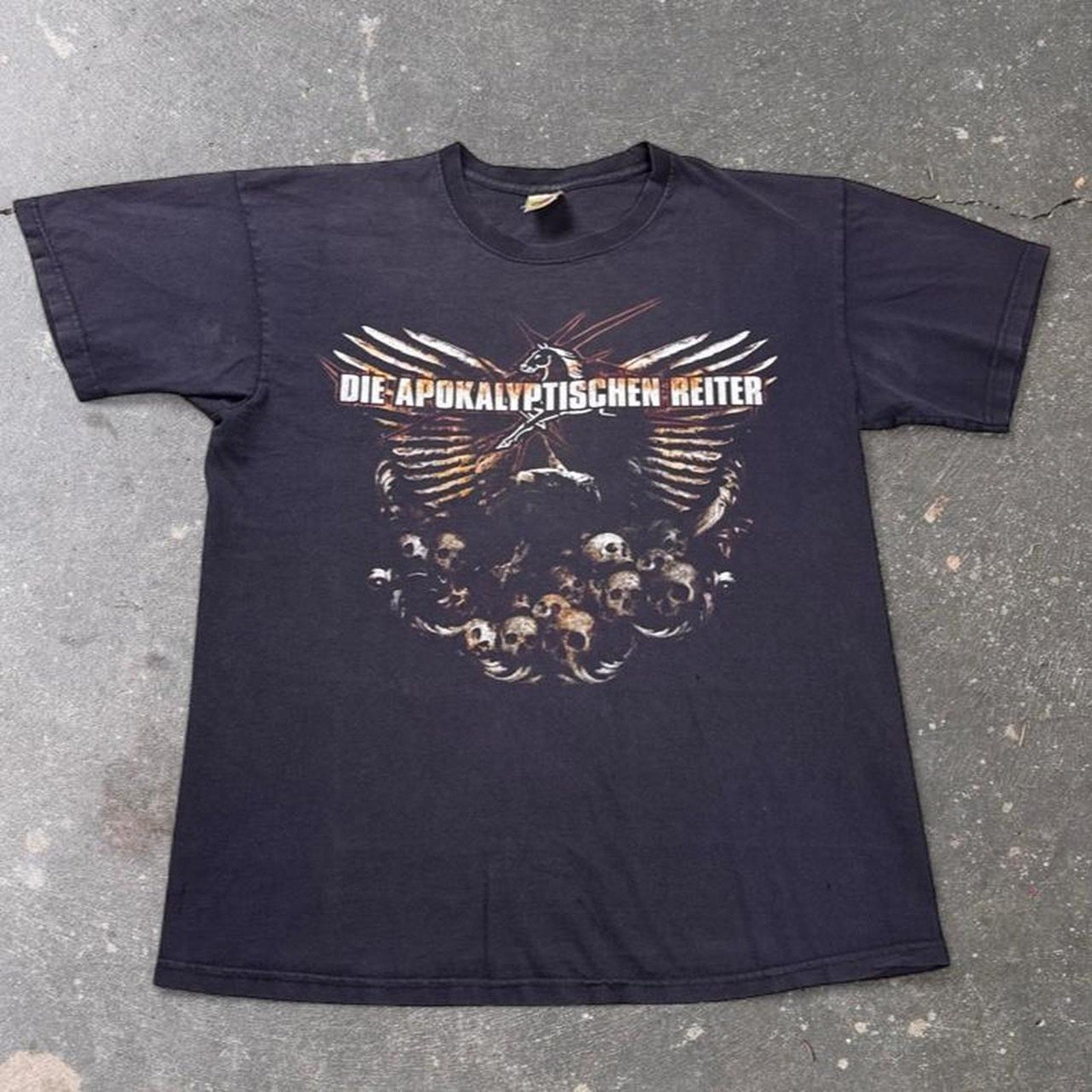 1990s Die Apokalyptischen Reiter Skull Eagle Band Tee | Large
