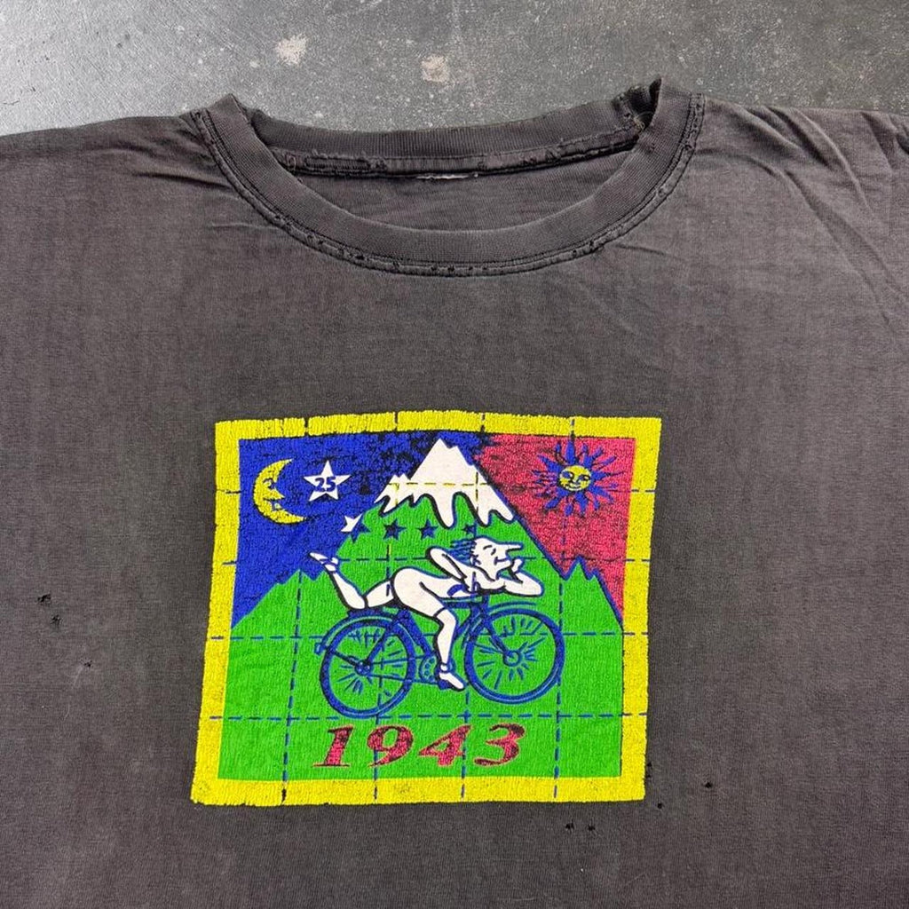1990s “1943 Bike Day” Discovery of Acid Graphic Tee | Large