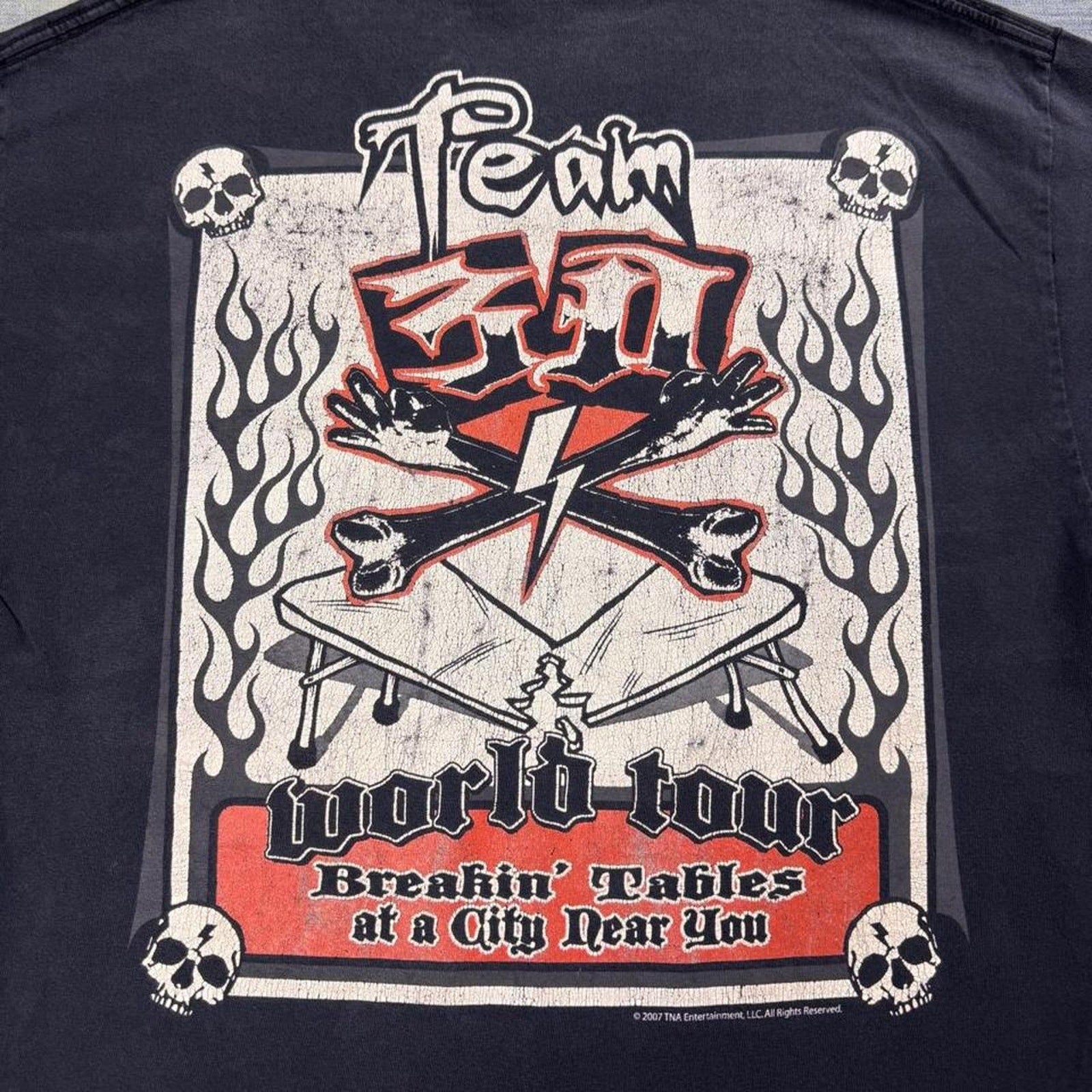 2007 Team 3D World Tour Wrestling Tee | Large